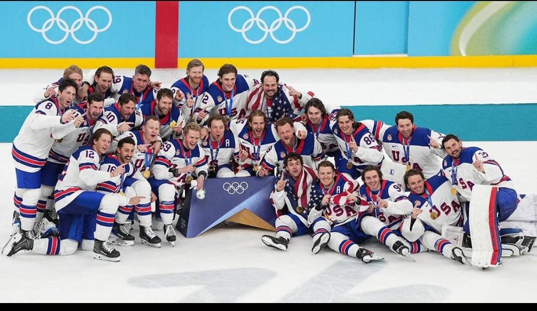 U.S. Men’s Hockey Team Criticized for Laughing at Trump’s Comment